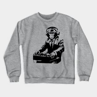 dj monkey Crewneck Sweatshirt